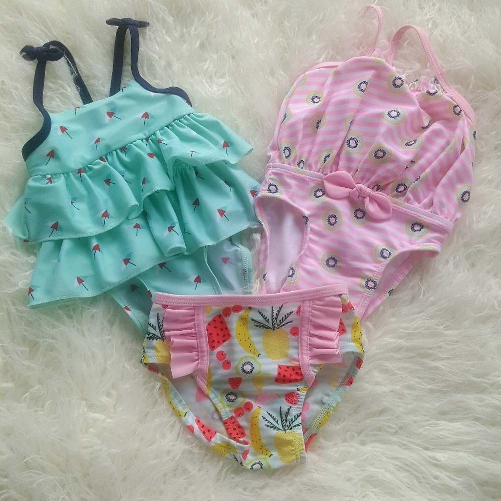 Cat & Jack | Infant Baby Girls Swim Bundle | 3-6 M
